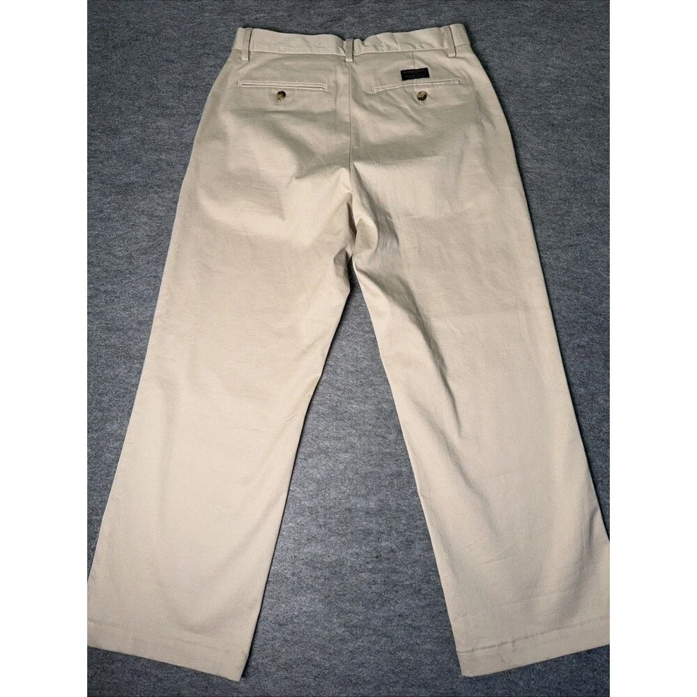 Banana Republic Dawson Chino Pants Khaki Beige Flat Front Mens Size 30x30